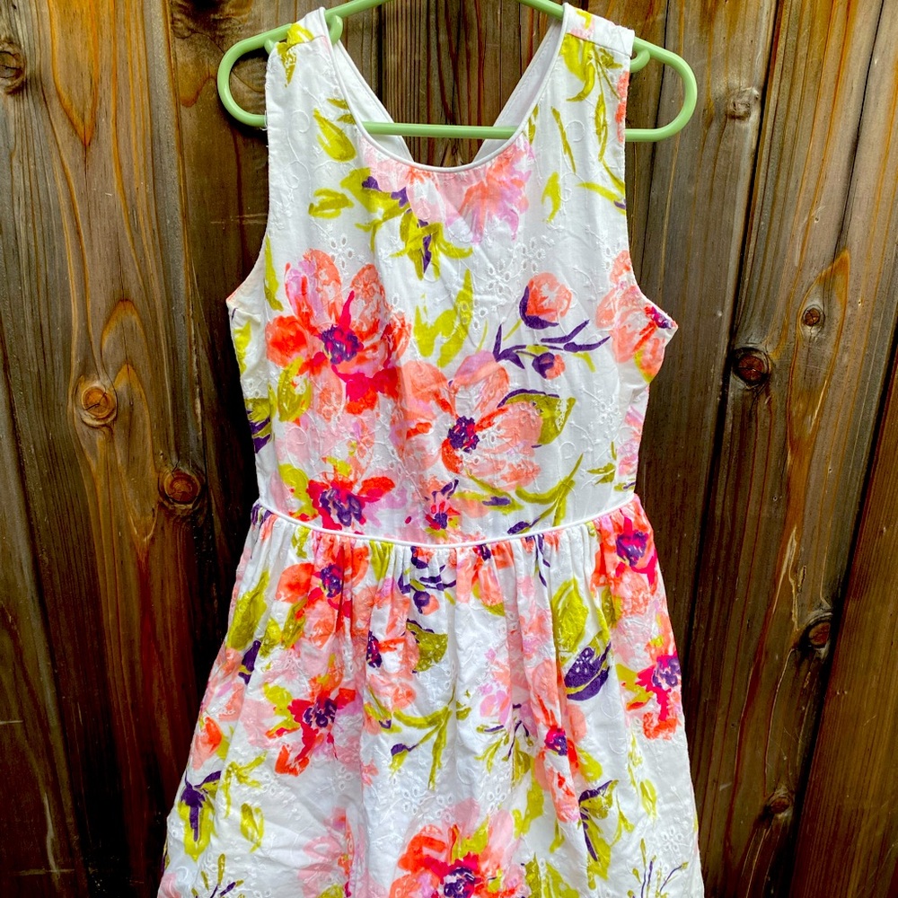 Dressed Up by Gymboree Girls‎ Pink Floral Sleeveless Dress Full Size 8